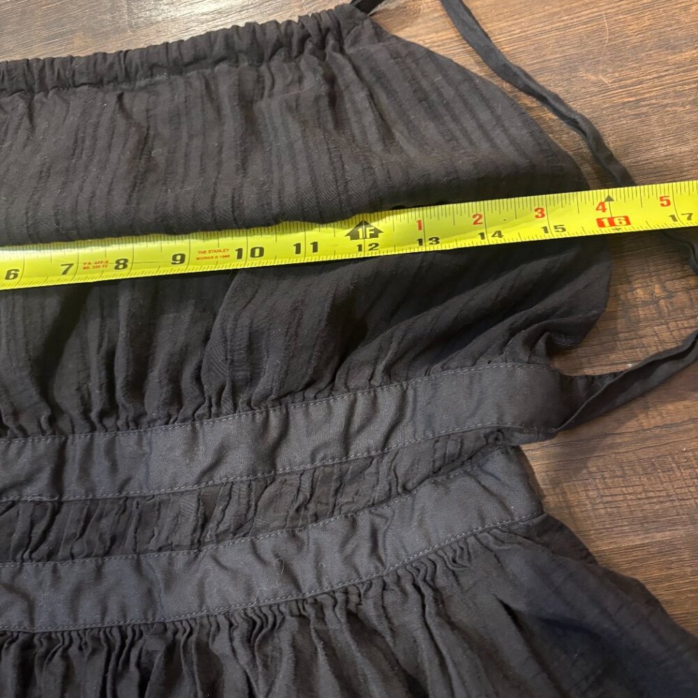 Wild Fable Women's Small Dress Black Open Back Tie Mini Fit & Flare Halter - Picture 6 of 8